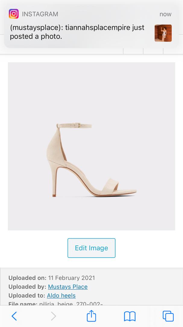 Aldo Rose Gold Heels - Mustays Place